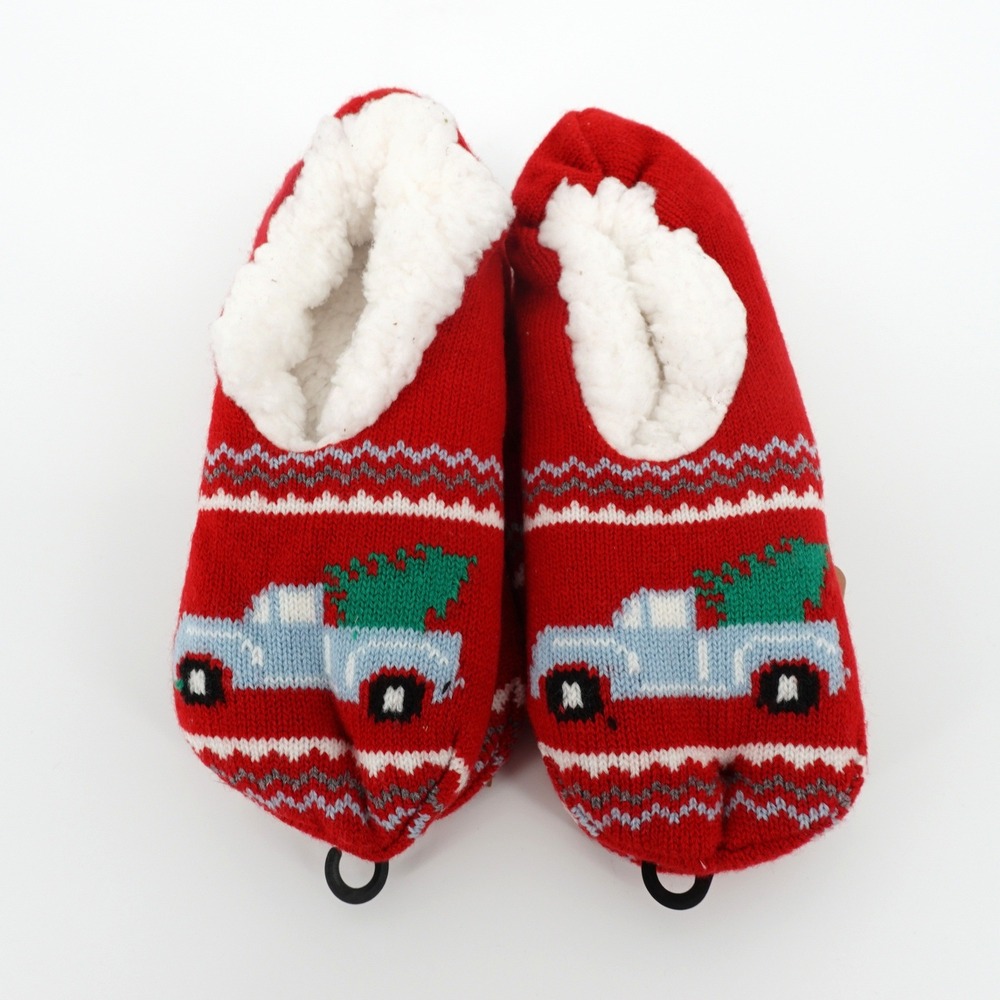 Northeast Outfitters Women Red Cozy Cabin Christmas Slipper Sock 2 PACK 5-10 NEW
